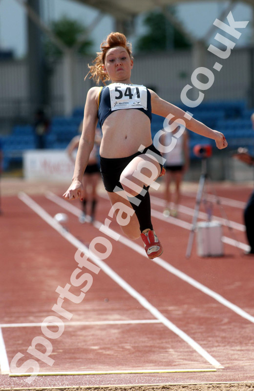 Abigail Swann (Sale Harriers), under-20s long jump, Northern Championships, Sport City Manchester